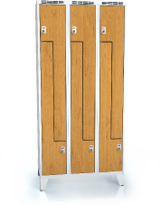 Cloakroom locker Z-shaped doors ALDERA with feet 1920 x 900 x 500